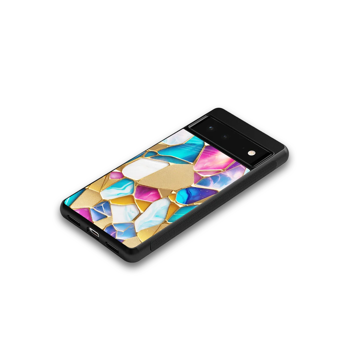 Luxe Spectrum google pixel 6a mobile cover | shockproof glass phone case