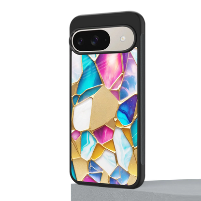 Luxe Spectrum google pixel 9 mobile cover | shockproof glass phone case