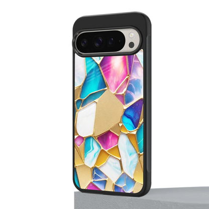 Luxe Spectrum google pixel 9 pro mobile cover | shockproof glass phone case