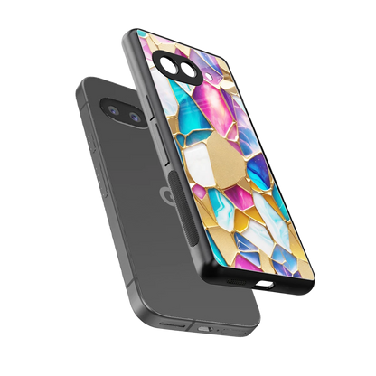 Luxe Spectrum sleek google pixel 10a cover with tempered glass back and TPU edges