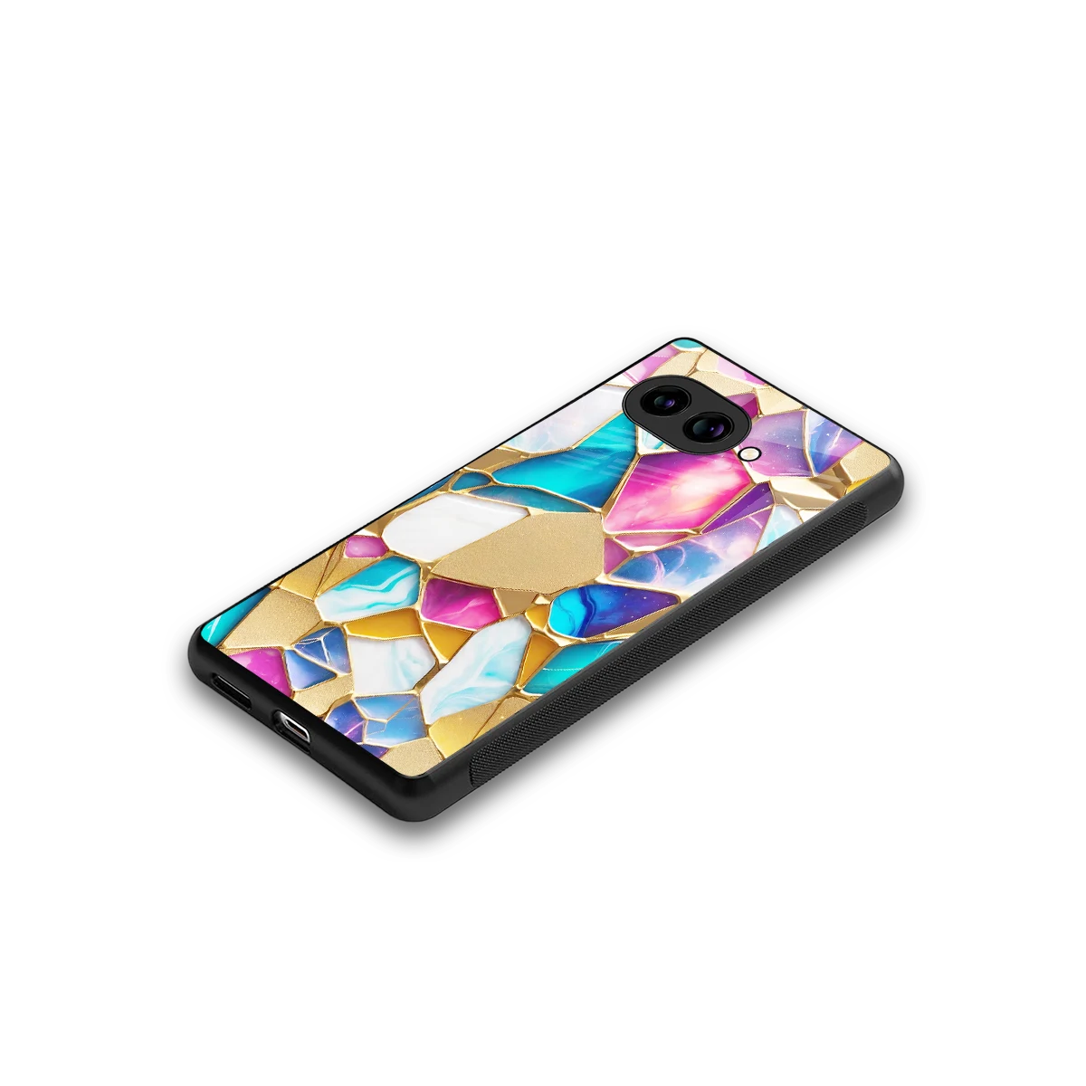 Luxe Spectrum stylish phone case for google pixel 10a | glossy glass and slim fit
