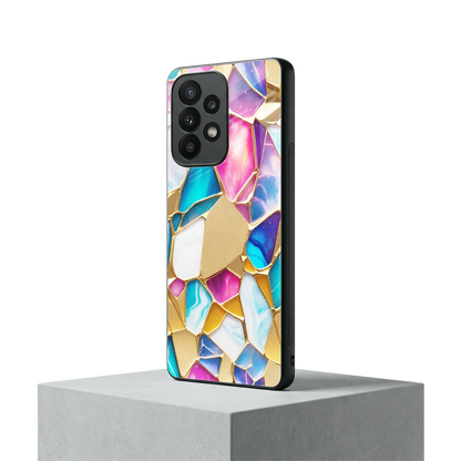 Luxe Spectrum samsung galaxy a23 mobile cover | shockproof glass phone case