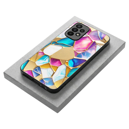 Luxe Spectrum stylish phone case for samsung galaxy a23 | glossy glass and slim fit