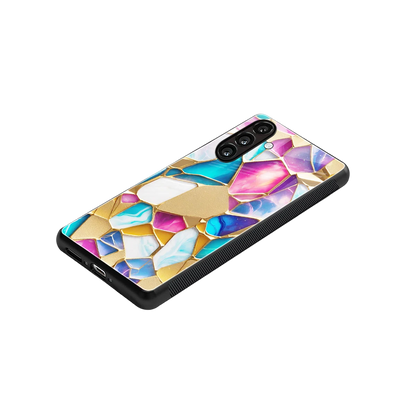 Luxe Spectrum stylish phone case for samsung galaxy a14 5g | glossy glass and slim fit