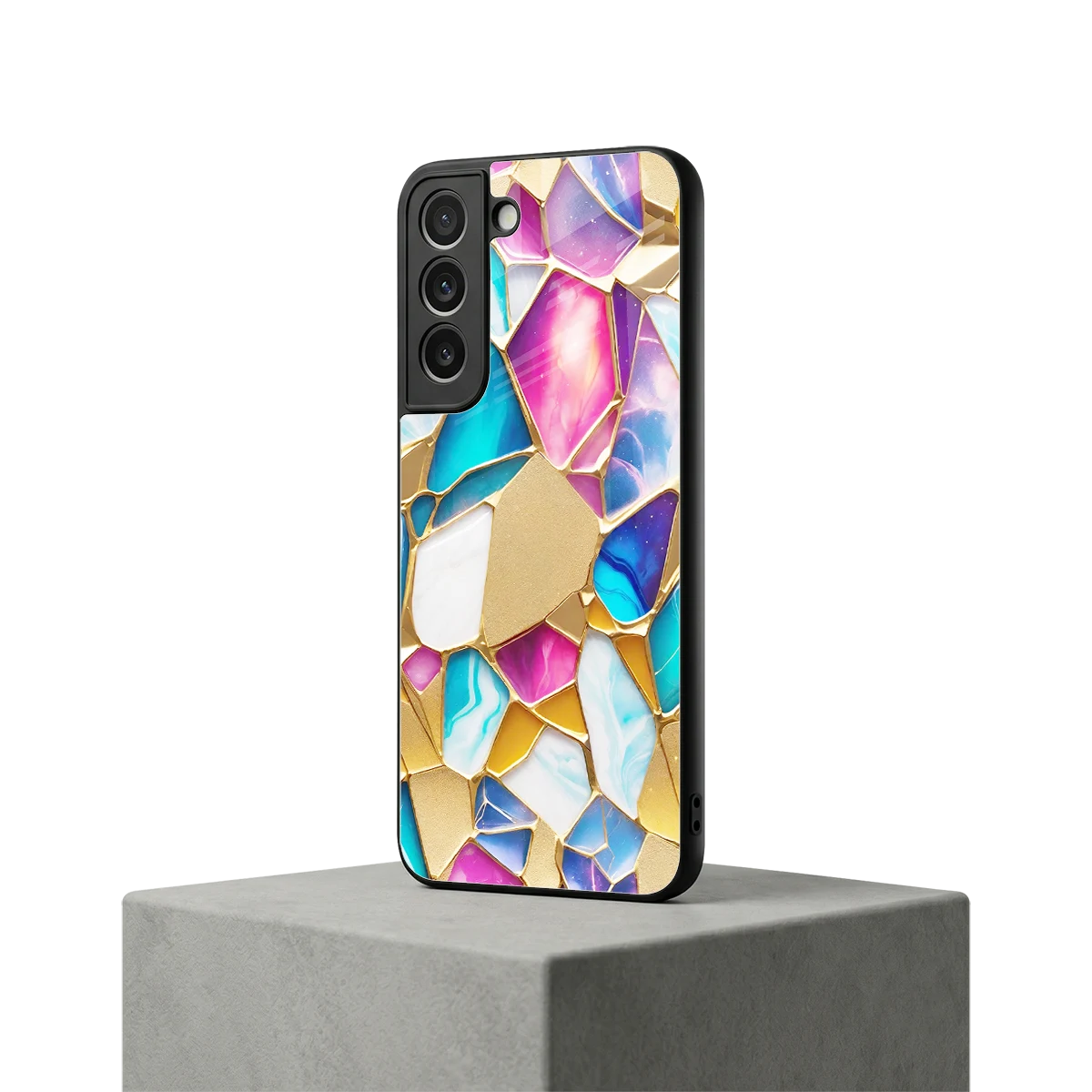 Luxe Spectrum samsung galaxy s22 mobile cover | shockproof glass phone case