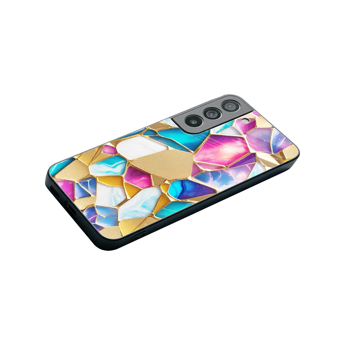 Luxe Spectrum stylish phone case for samsung galaxy s22 | glossy glass and slim fit