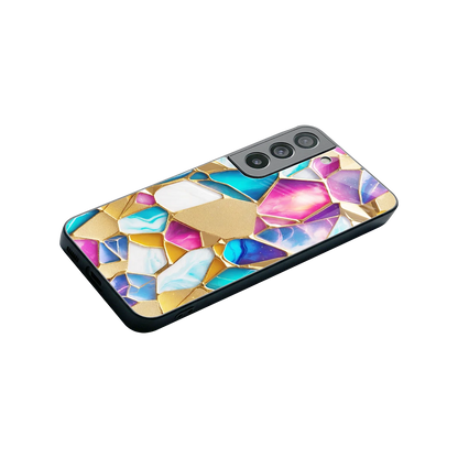 Luxe Spectrum stylish phone case for samsung galaxy s22 | glossy glass and slim fit