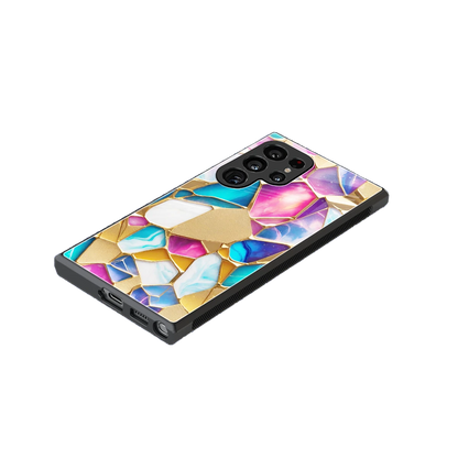 Luxe Spectrum stylish phone case for samsung galaxy s23 ultra | glossy glass and slim fit