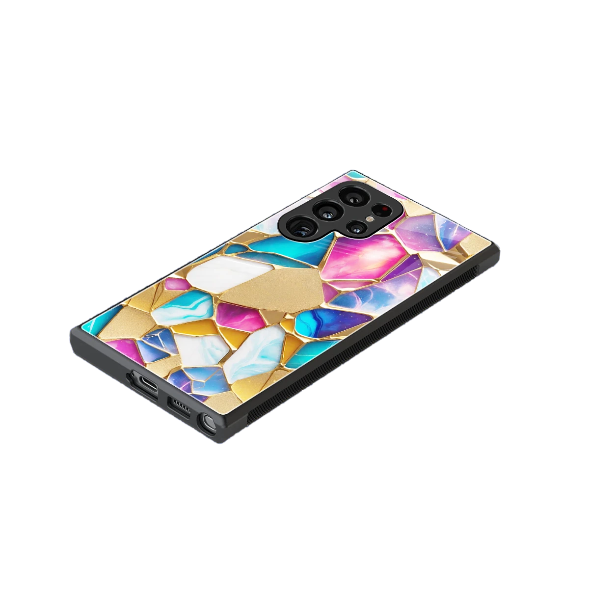 Luxe Spectrum stylish phone case for samsung galaxy s24 ultra | glossy glass and slim fit