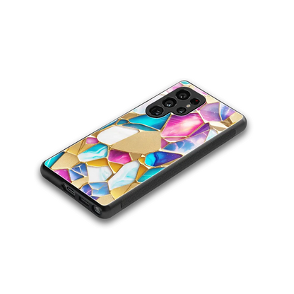 Luxe Spectrum stylish phone case for samsung galaxy s25 ultra | glossy glass and slim fit
