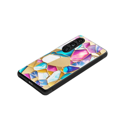 Luxe Spectrum stylish phone case for samsung galaxy s24 | glossy glass and slim fit