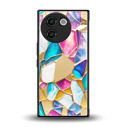 Luxe Spectrum back phone cover | glass case for vivo v30e