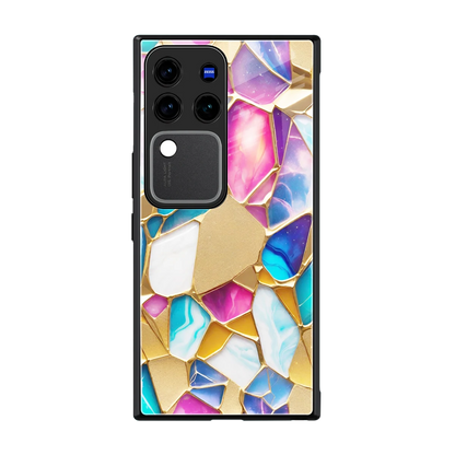 Luxe Spectrum back phone cover | glass case forvivo v30 pro
