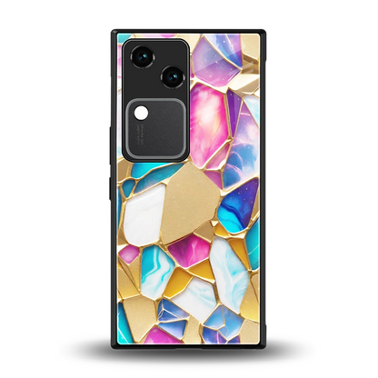 Luxe Spectrum back phone cover | glass case for vivo v30