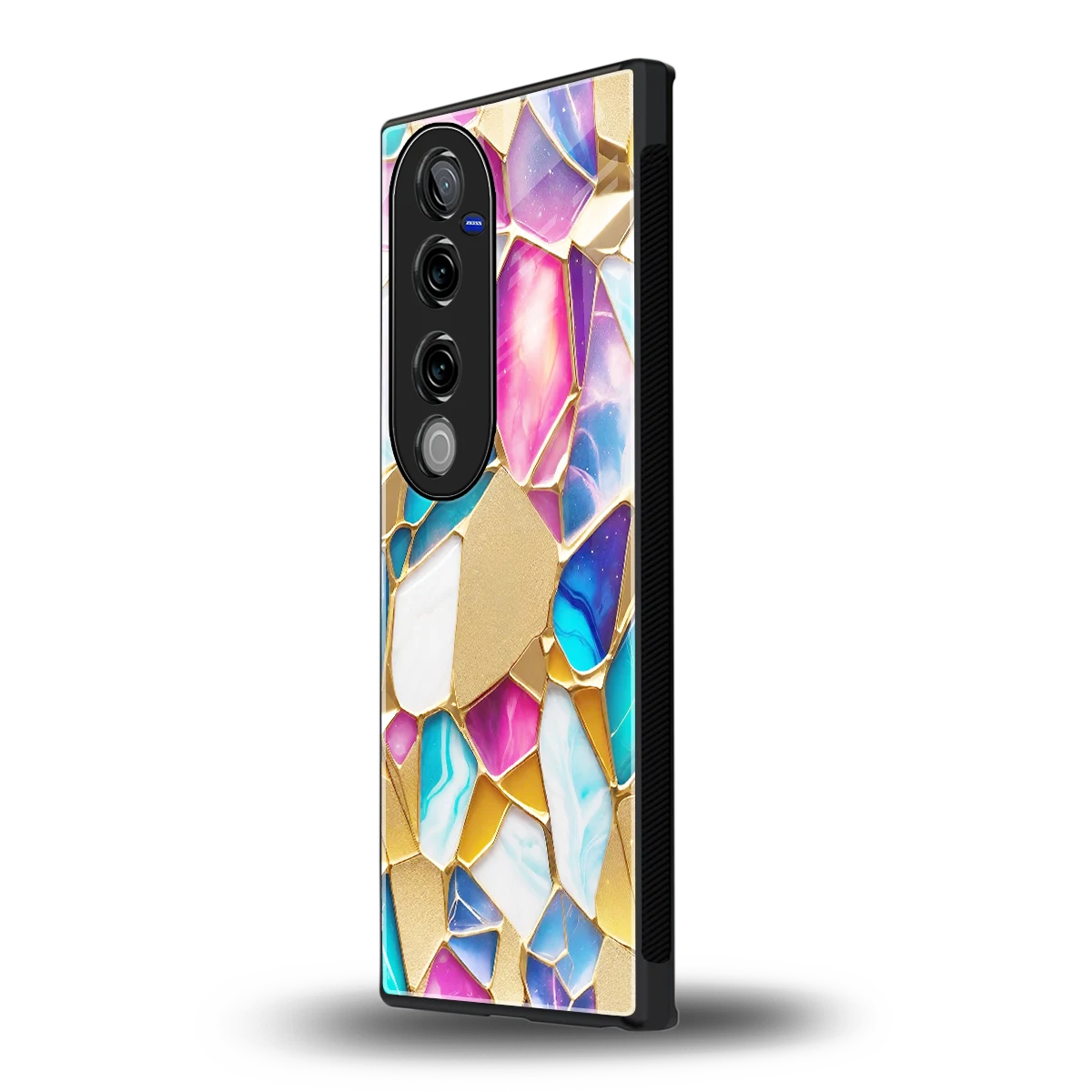 Luxe Spectrum vivo v40 pro mobile cover | shockproof glass phone case