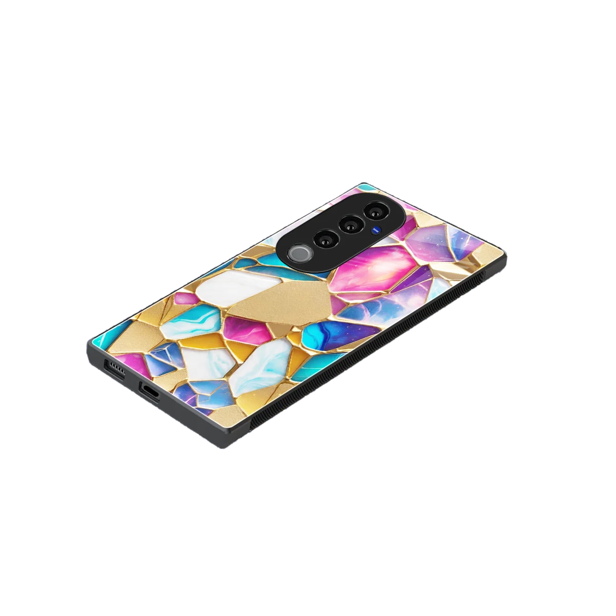 Luxe Spectrum stylish phone case for vivo v40 pro | glossy glass and slim fit