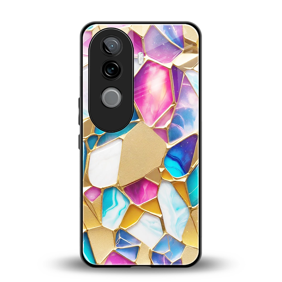 Luxe Spectrum back phone cover | glass case for vivo v40e