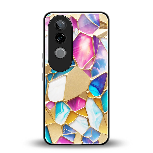 Luxe Spectrum back phone cover | glass case for vivo v40e