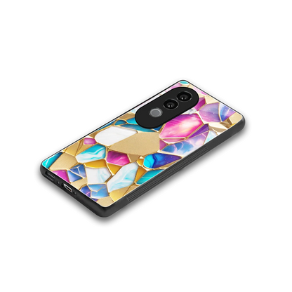 Luxe Spectrum stylish phone case for vivo v40e | glossy glass and slim fit