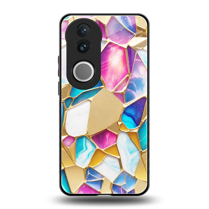Luxe Spectrum back phone cover | glass case for vivo v50