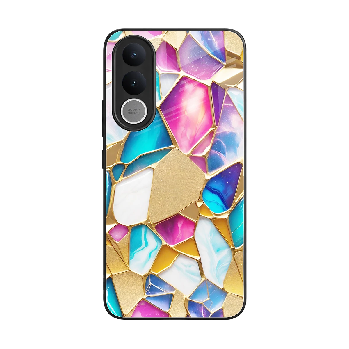 Luxe Spectrum back phone cover | glass case for vivo v70 fe