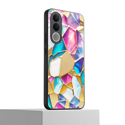 Luxe Spectrum vivo v70 fe mobile cover | shockproof glass phone case