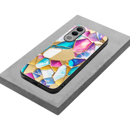 Luxe Spectrum stylish phone case for vivo v70 fe | glossy glass and slim fit