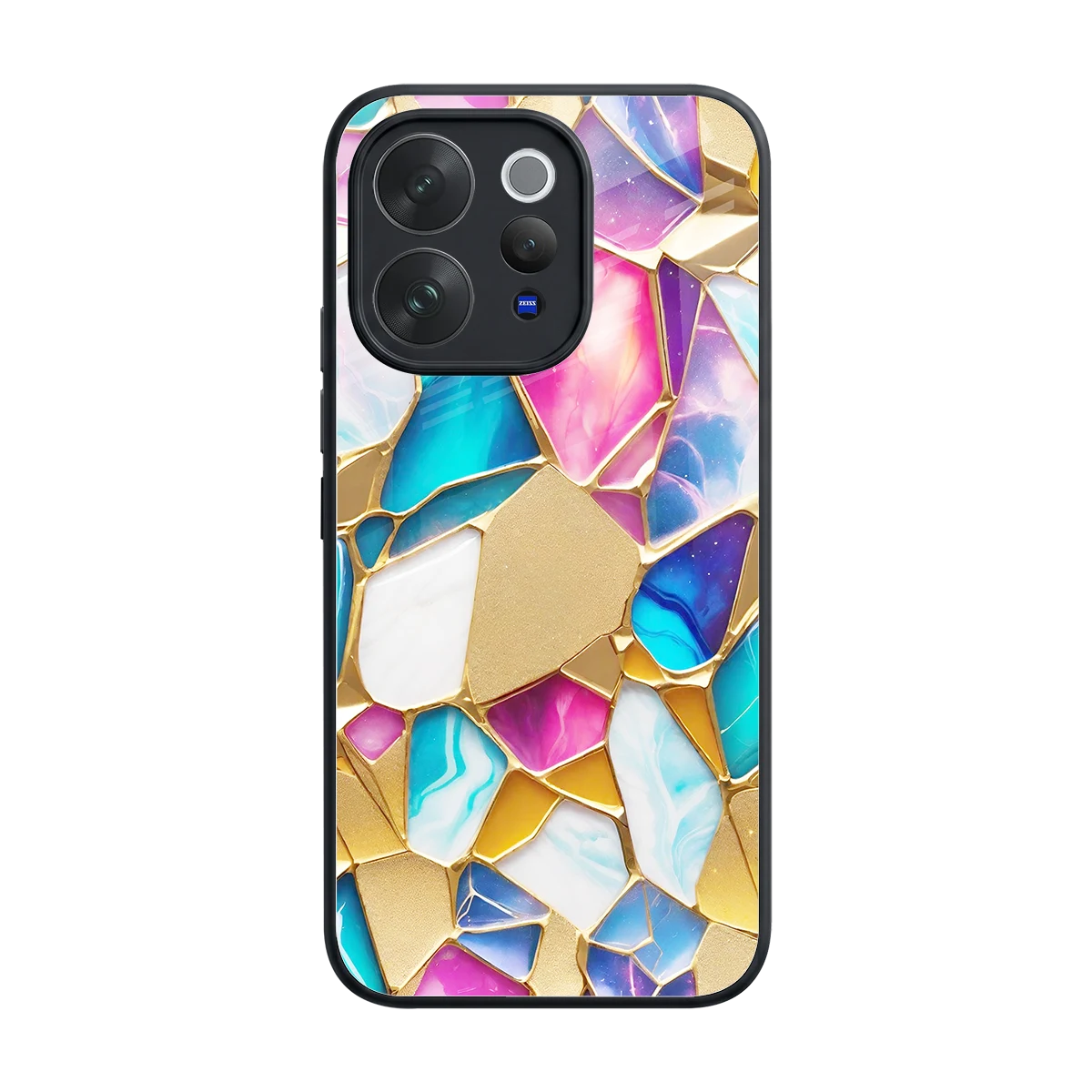 Luxe Spectrum back phone cover | glass case for vivo v70