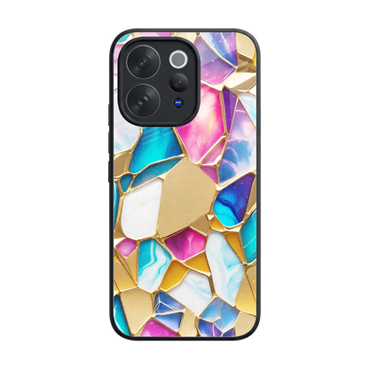 Luxe Spectrum back phone cover | glass case for vivo v70 elite