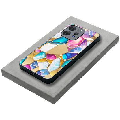 Luxe Spectrum stylish phone case for vivo v70 elite | glossy glass and slim fit