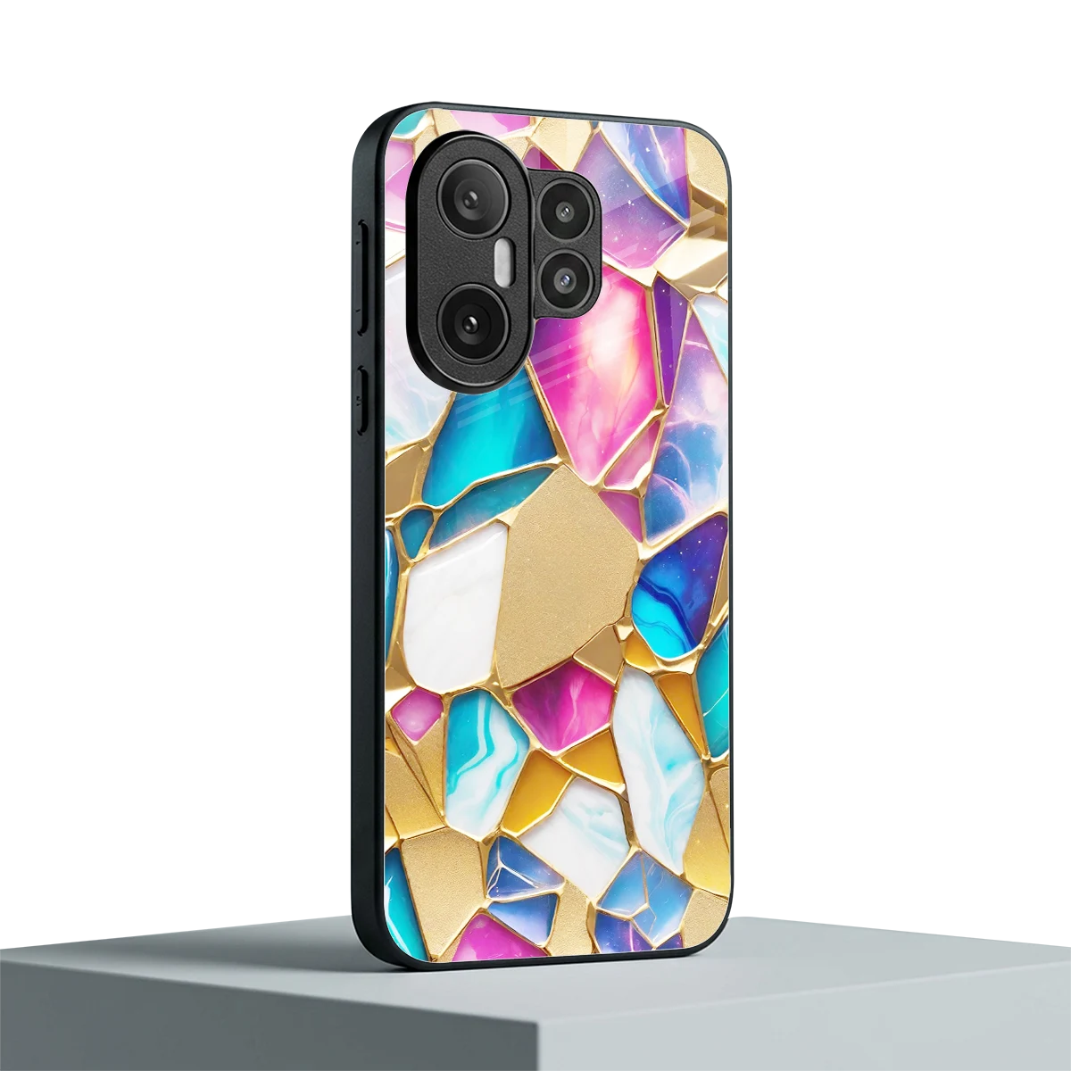 Luxe Spectrum vivo x200 fe mobile cover | shockproof glass phone case