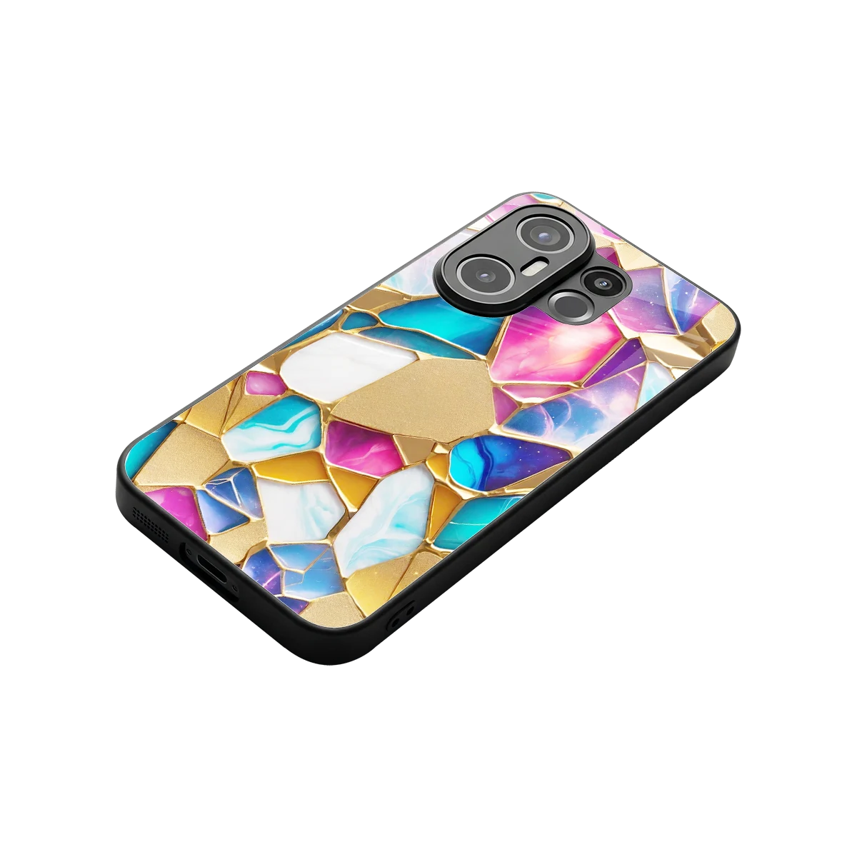 Luxe Spectrum stylish phone case for vivo x200 fe | glossy glass and slim fit