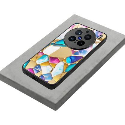 Luxe Spectrum stylish phone case for vivo x200 pro | glossy glass and slim fit