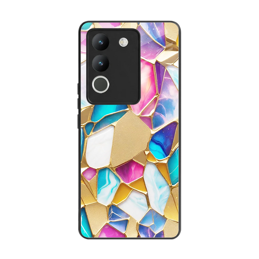 Luxe Spectrum back phone cover | glass case for vivo y200 5g