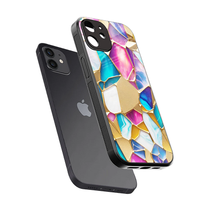 Luxe Spectrum sleek iphone 11 cover with tempered glass back and TPU edges