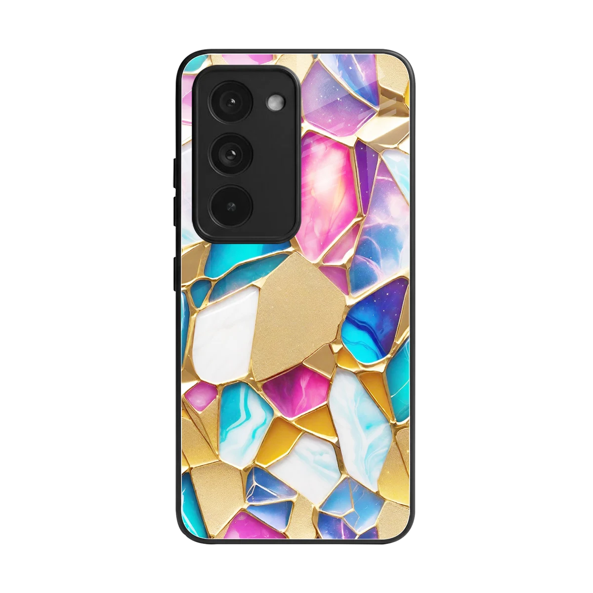 Luxe Spectrum back phone cover | glass case for redmi 15 5g