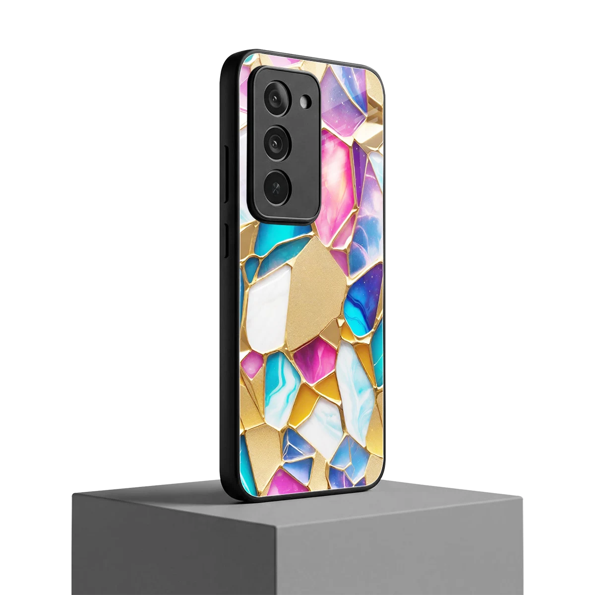 Luxe Spectrum redmi 15 5g mobile cover | shockproof glass phone case