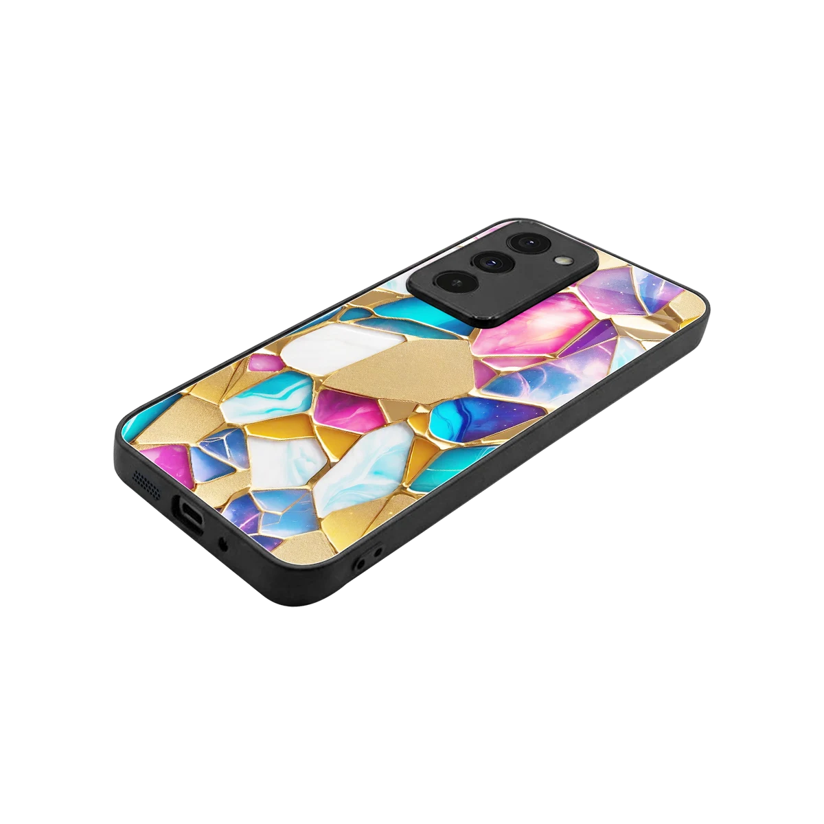 Luxe Spectrum stylish phone case for redmi 15 5g | glossy glass and slim fit