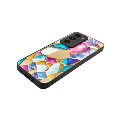 Luxe Spectrum stylish phone case for redmi 15 5g | glossy glass and slim fit