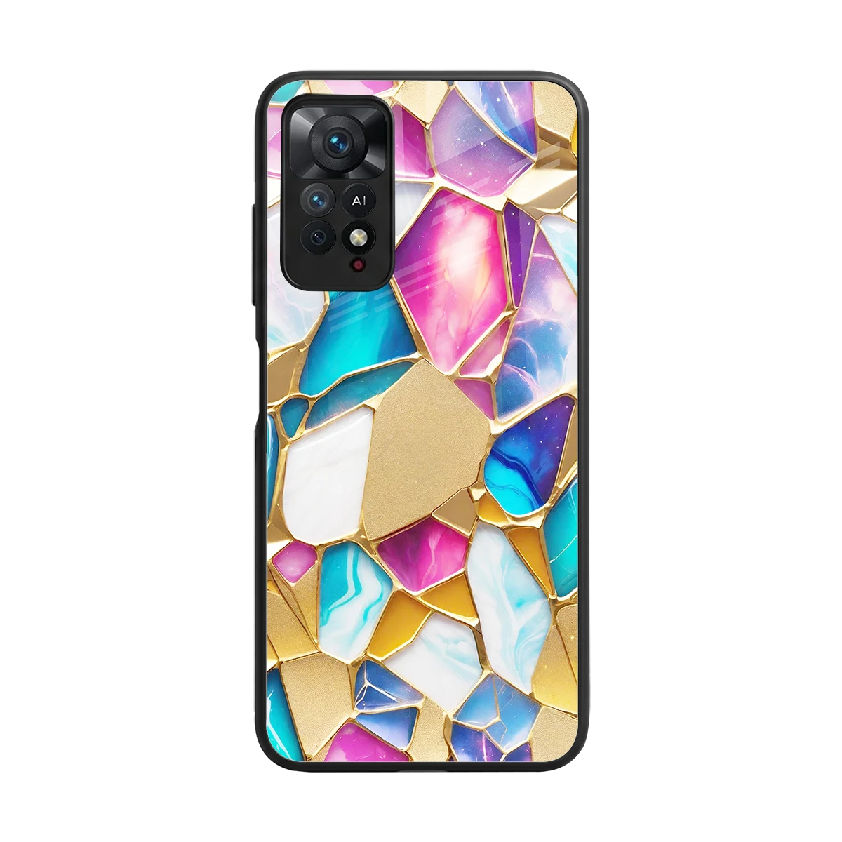Luxe Spectrum back phone cover | glass case for redmi note 11 pro