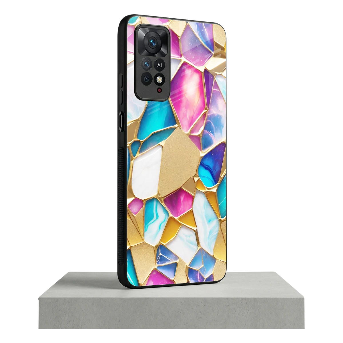 Luxe Spectrum redmi note 11 pro mobile cover | shockproof glass phone case