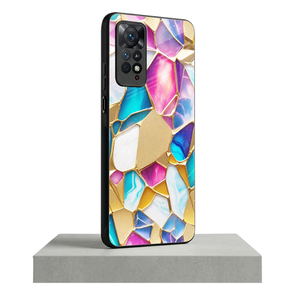 Luxe Spectrum redmi note 11 pro mobile cover | shockproof glass phone case