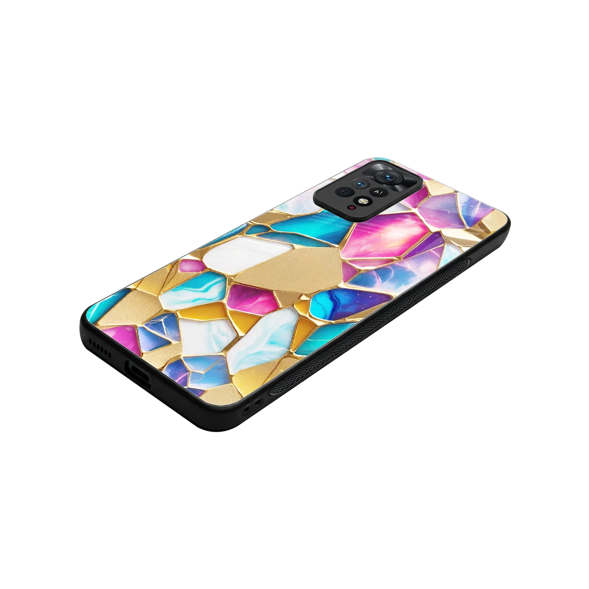 Luxe Spectrum stylish phone case for redmi note 11 pro | glossy glass and slim fit