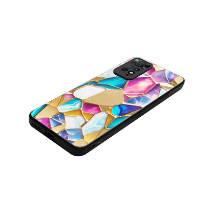 Luxe Spectrum stylish phone case for redmi note 11 pro | glossy glass and slim fit