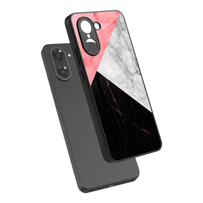 Luxe Trio sleek oneplus nord ce5 5g cover with tempered glass back and TPU edges