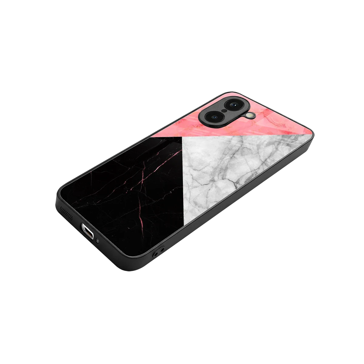 Luxe Trio stylish phone case for oneplus nord ce5 5g | glossy glass and slim fit