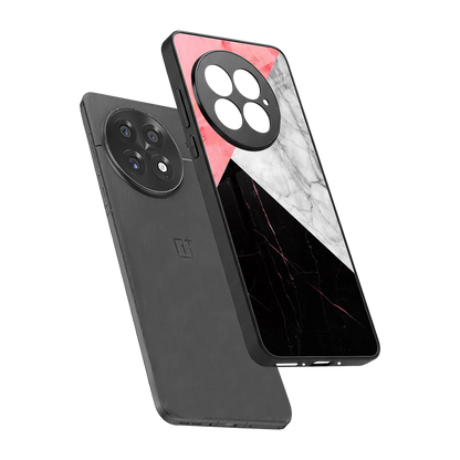 Luxe Trio sleek oneplus 13 cover with tempered glass back and TPU edges