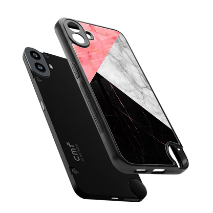Luxe Trio sleek cmf nothing phone 1 cover with tempered glass back and TPU edges