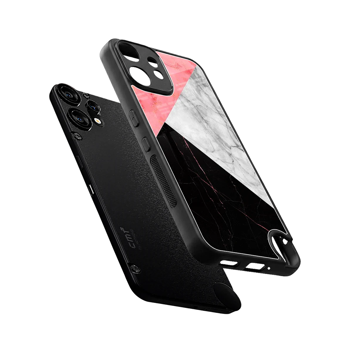 Luxe Trio sleek cmf nothing phone 2 pro cover with tempered glass back and TPU edges