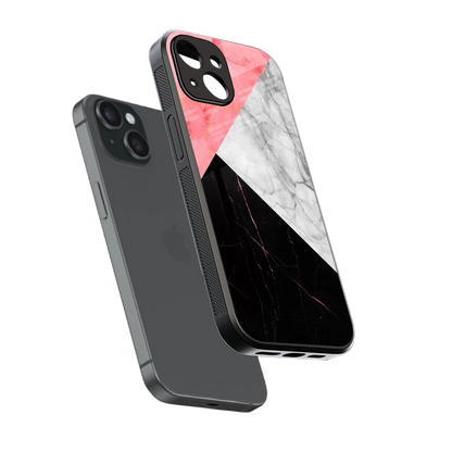 Luxe Trio sleek iphone 13 cover with tempered glass back and TPU edges